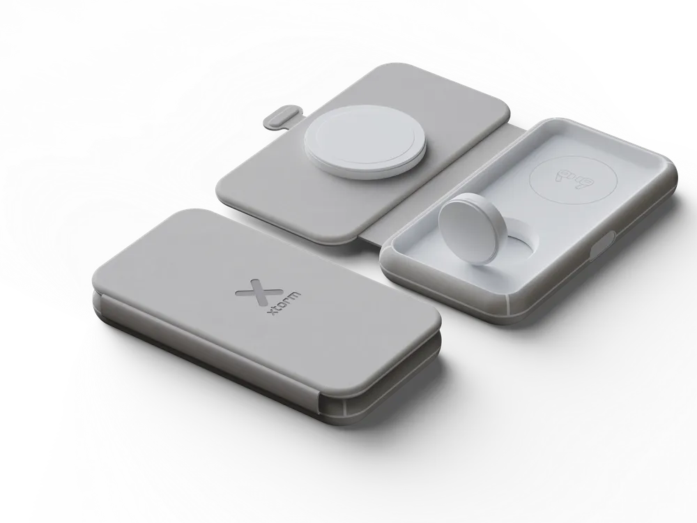 Kabelloses Ladegerät Foldable Wireless Travel Charger 3in1 - 15W (64213)