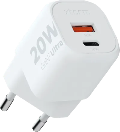 Xtorm Schnellladegerät mit 2 USB-Anschlüssen 20 W Weiß