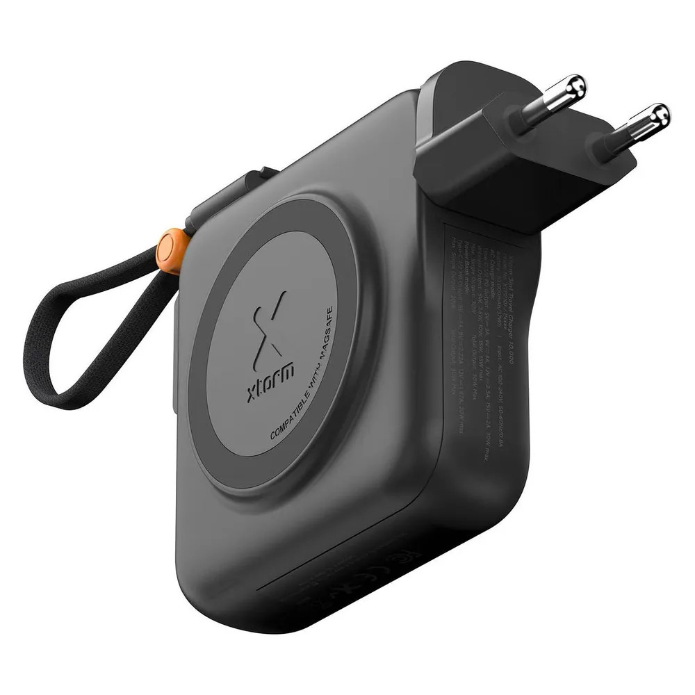 Xtorm TravelPro 30 W 3-in-1 MagSafe Powerbank 10.000 mAh Schwarz