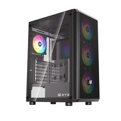 Gehäuse XYZ AIRONE 60 Mesh Black ATX/Micro ATX/ITX
