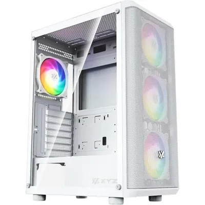 PC-Gehäuse ATX xyz X-CS-AIRONE60-M-W Weiß