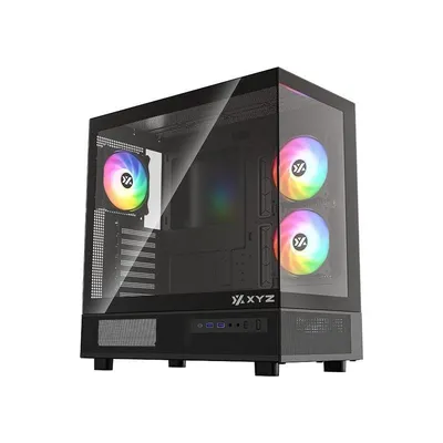 Gehäuse XYZ AURORAX 50 Schwarz Midi Tower ATX Seitenfenster