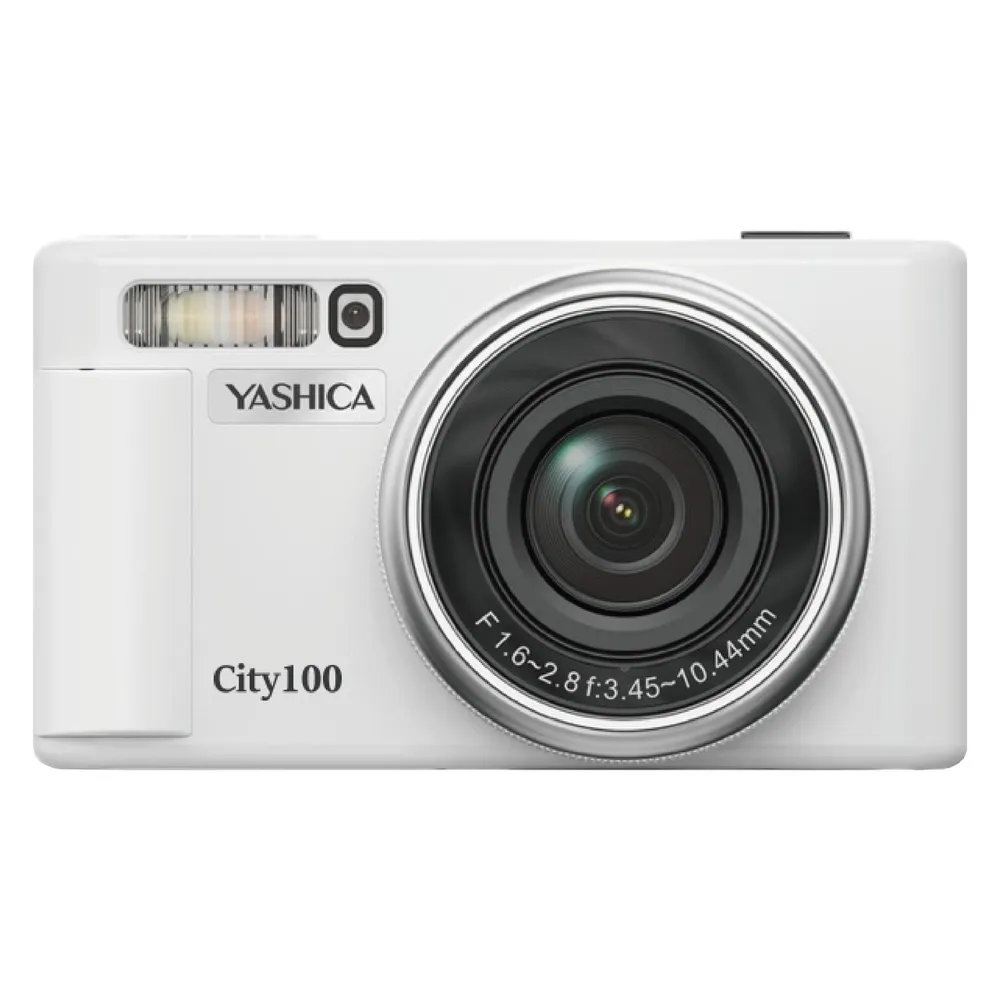 Digitalkamera Kompakt Yashica City 100 72 MP 3x Optischer Zoom CMOS WiFi Weiß Silber