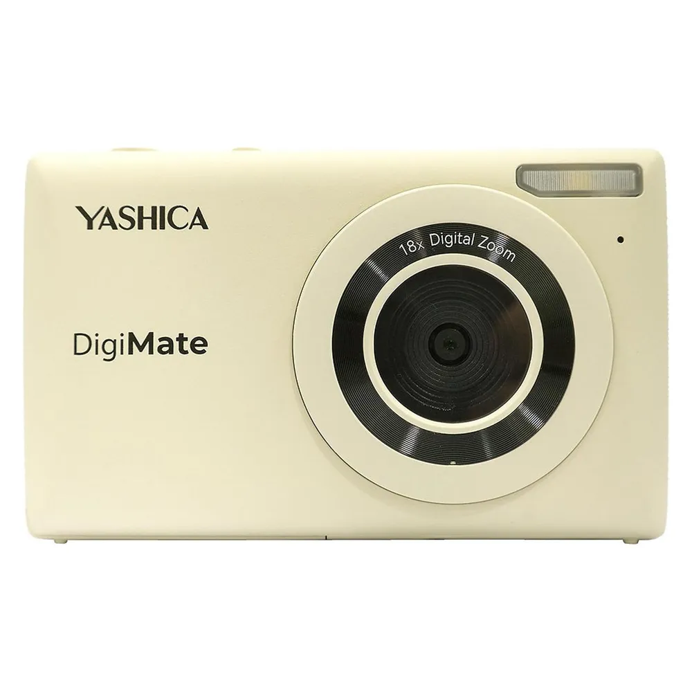 Digitalkamera Kompakt Yashica DigiMate 64 MP 18x Digitalzoom CMOS Weiß 4K Ultra HD