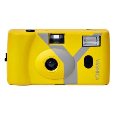 Cámara Analógica Yashica MF-1 Wiederverwendbar 35mm Objektiv 31mm Blitz Gelb