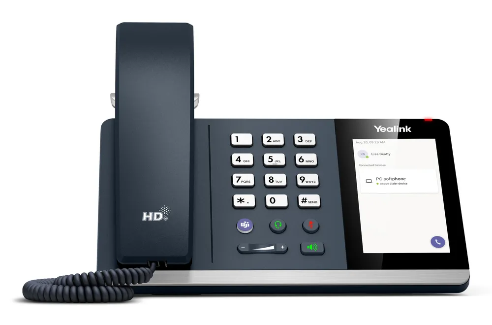 IP-Telefon Yealink MP45 Touchscreen 4 Zoll Kabelgebunden Linux