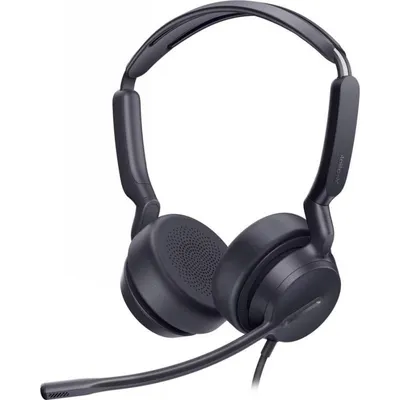 Yealink UH 42 kabelgebundene USB-C On Ear Kopfhörer für Büro, Mikrofon und Lautstärkeregelung schwarz