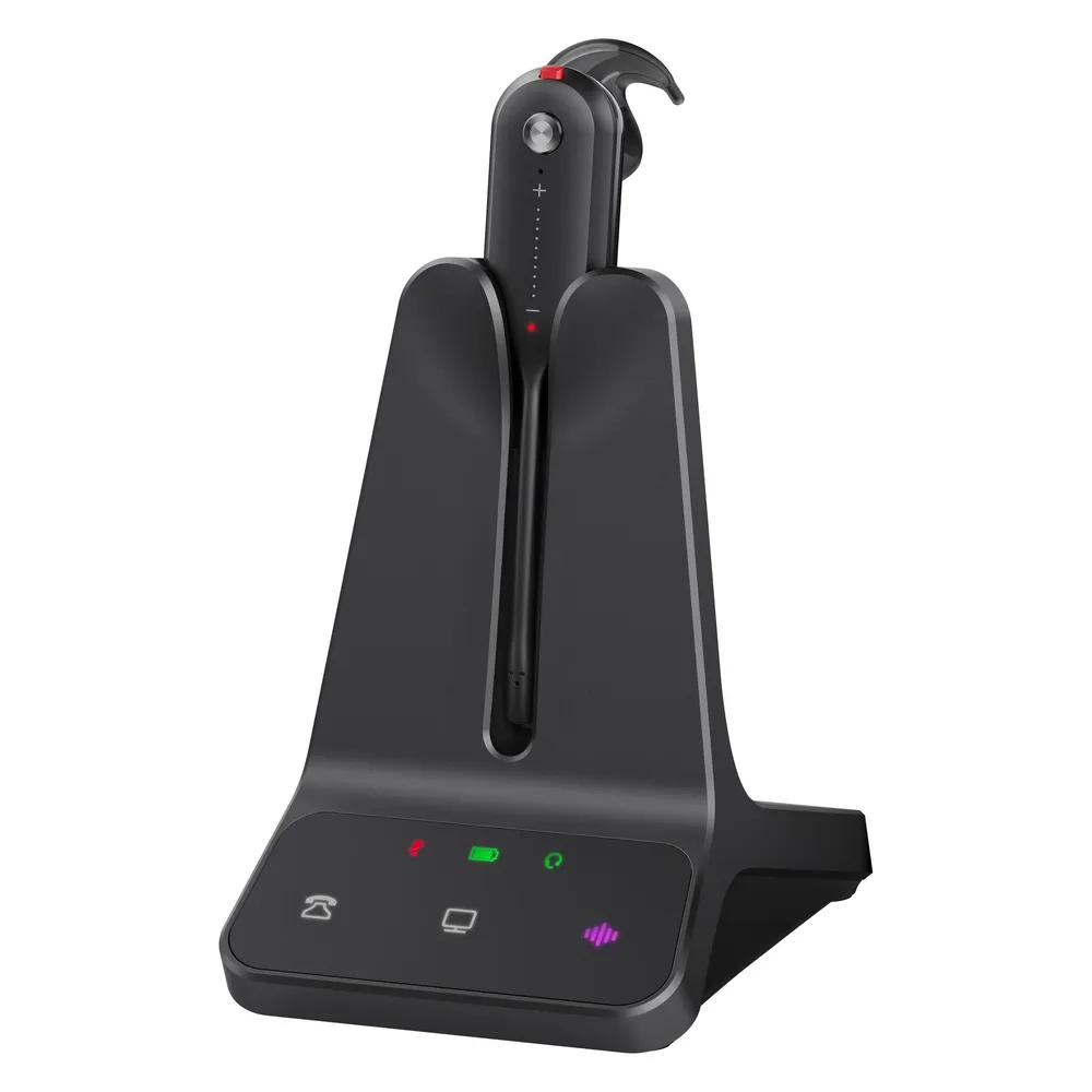 Auriculares Yealink WH63 E2 UC con cable USB-C Cancelación de Ruido Micrófono Negros