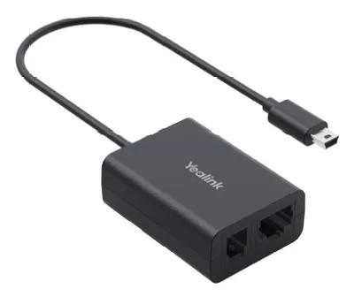 Yealink EHS62 Adapter für kabelgebundene Headsets, EHS-Kompatibilität, Schwarz