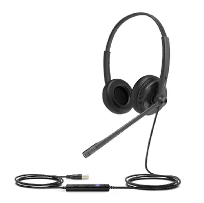 Auriculares Yealink UH34 Lite con cable USB para Büro und Callcenter mit Geräuschunterdrückung Schwarz