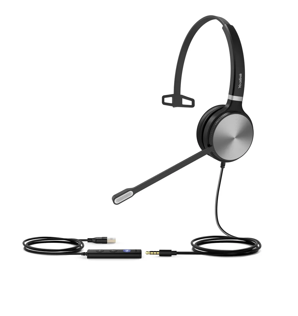 Yealink UH36 Mono-Headset für Teams, Schwarz
