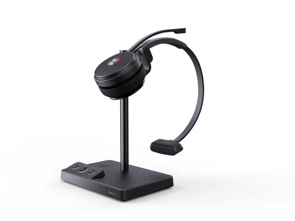Auriculares Yealink WH62 Mono UC inalámbricos USB para oficina con Cancelación de Ruido negros