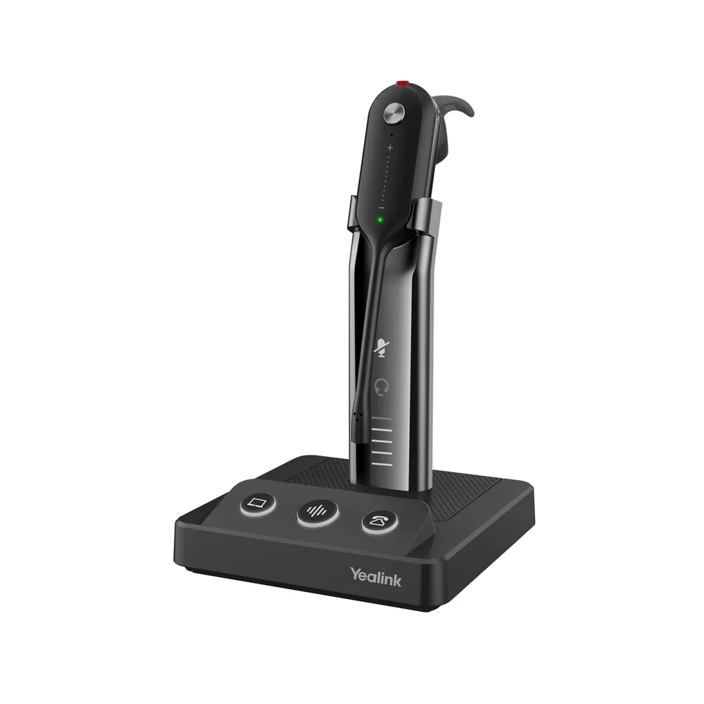 Yealink WH63 UC kabellose DECT Headsets für Büro und Callcenter schwarz