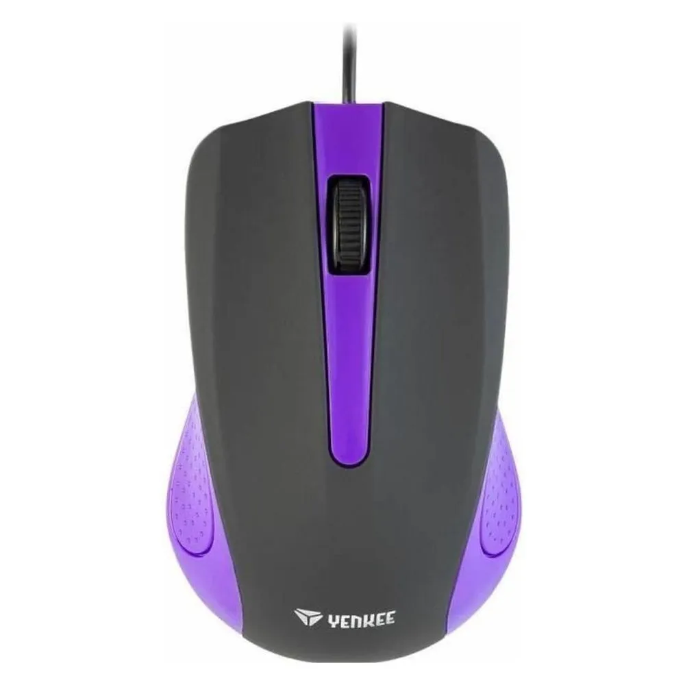 Maus Yenkee Yms 1015pe USB 1000 DPI Schwarz/Violett Ergonomisch