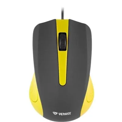 Maus Yenkee YMS 1015YW USB Kabel 1000 DPI 3 Tasten Antitranspirierend Gelb