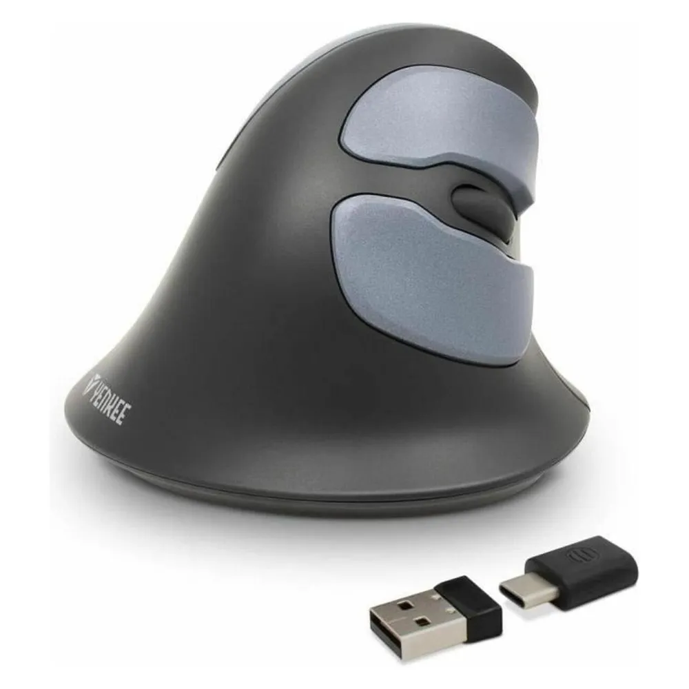 Maus Yenkee Yms 5030 Kabellos Ergonomisch 1600DPI Grau Blau 6 Tasten