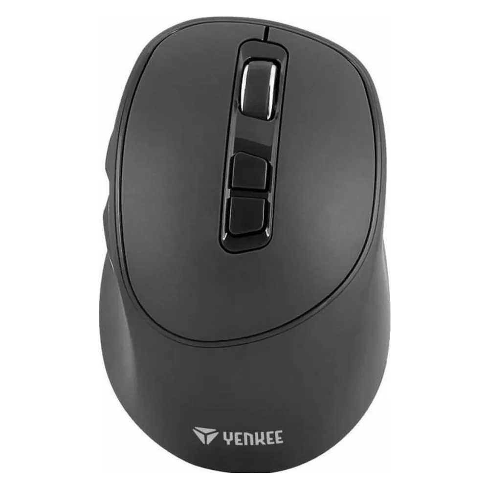 Ratón Yenkee Yms 2080gy Kabellos Wiederaufladbar 2400 DPI Grau USB-C
