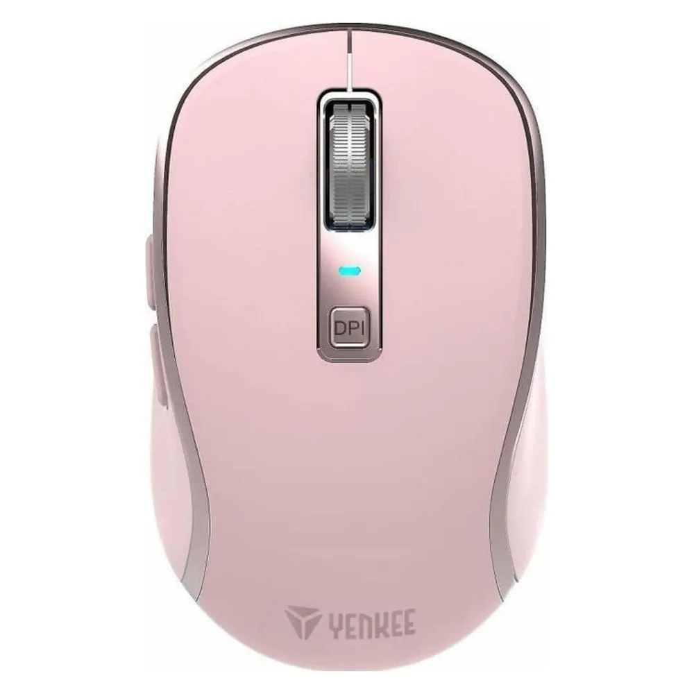 Ratón Yenkee YMS 2085PK Dual Verbindung 2400 DPI Rosa 5 Tasten USB-C