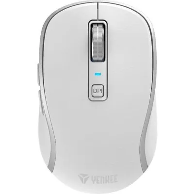 Maus Yenkee YMS 2085WE Kabellos Bluetooth 2400 DPI Weiß Wiederaufladbar