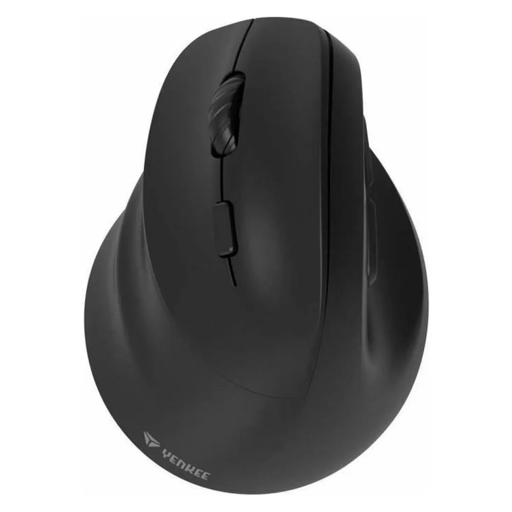 Maus Yenkee YMS 5060L Ergonomisch Vertikal Kabellos Linkshänder Bluetooth 2400 DPI Schwarz