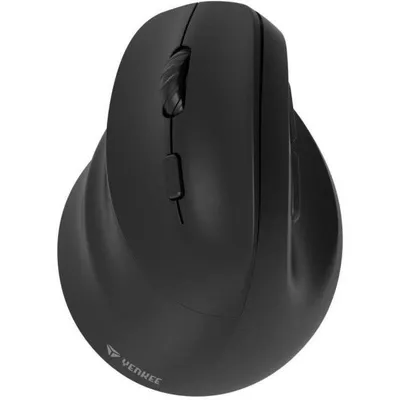 Maus Yenkee YMS 5060L Ergonomisch Vertikal Kabellos Linkshänder Bluetooth 2400 DPI Schwarz