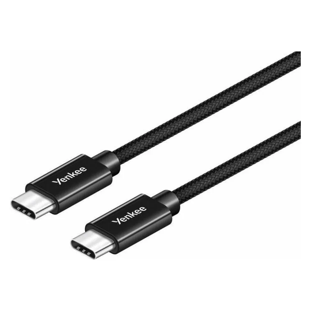 Yenkee YCU C101 BK Kabel USB-C 2.0 (M) - USB-C 2.0 (M) 1m schwarz / 480mb/s / bis zu 60W