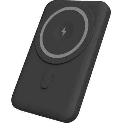Powerbank Yenkee YPB 501 5000 mAh MagSafe Kabellose Magnetische Ladung 15W USB-C Schwarz