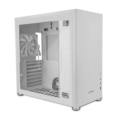 Yeyian Hussar Plus ATX gehärtetes Glas USB 3.2 weiß