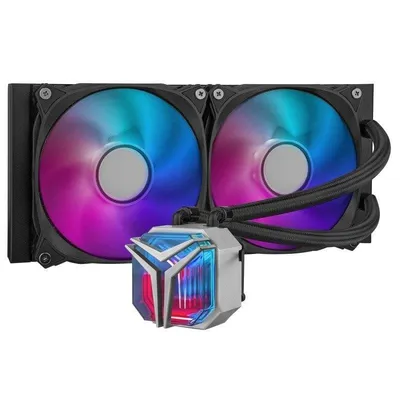 Wasserkühlung Yeyian Avance Infinity 240 2 Lüfter ARGB Schwarz