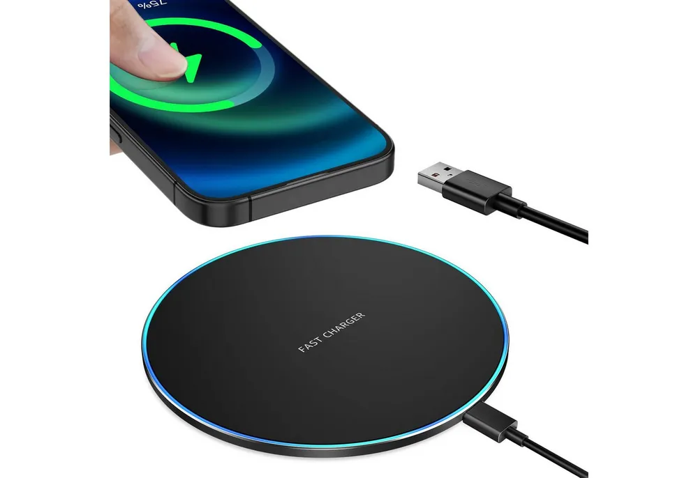 YI 15W Wireless Charger Induktive Ladegerät Für Apple Iphone/samsung Wireless Charger (1-tlg)
