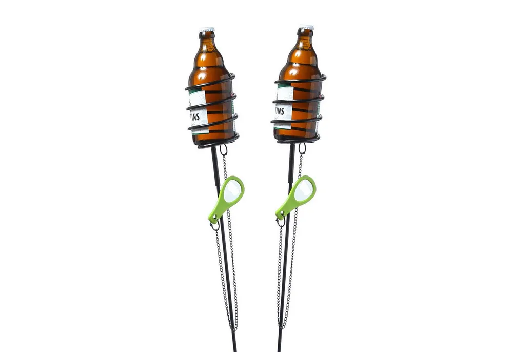 YOUCAMP Bierflaschenhalter Getränkehalter Spiralhalter für Gläser Kerzen Bierflaschenhalter 100cm, (2-St)