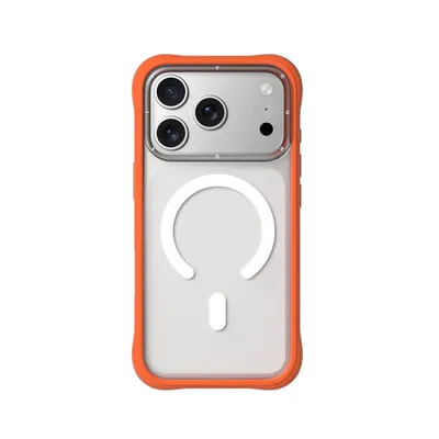 Handyhülle Youngkit Dynamic II Magnetisch Transparent Orange Silikon für iPhone 17 Pro Max