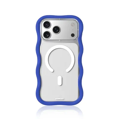 Handyhülle Youngkit Dynamic II Magnetisch Silikon Blau Glacier Transparent für iPhone 17 Pro Max