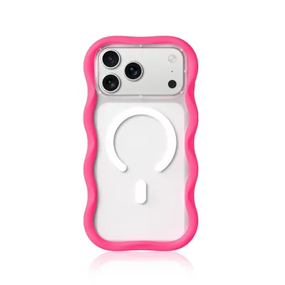 Handyhülle Youngkit Dynamic II Magnetisch Silikon Hot Pink Transparent für iPhone 17 Pro Max