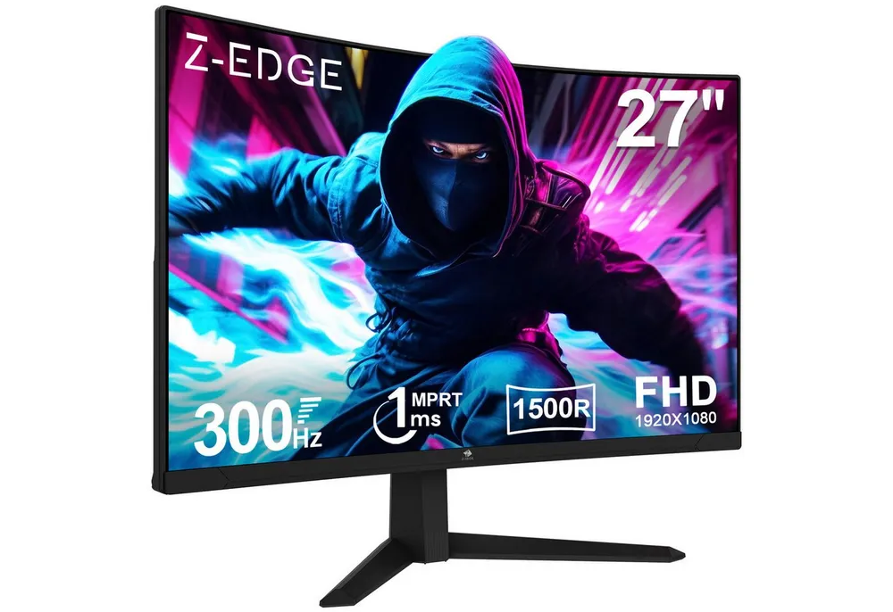 Z-EDGE LED Curved-Gaming-Monitor (69 cm/27 ", 1920 x 1080 px, FHD, 1 ms Reaktionszeit, 300 Hz, LCD)