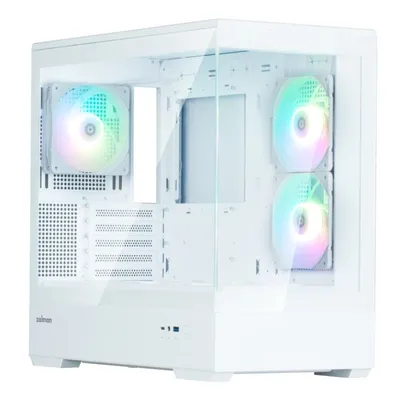 Zalman P30 V2 Matx Box 3xvent 120mm Argb 2xusb 3.0 Weiß Ohne Quelle