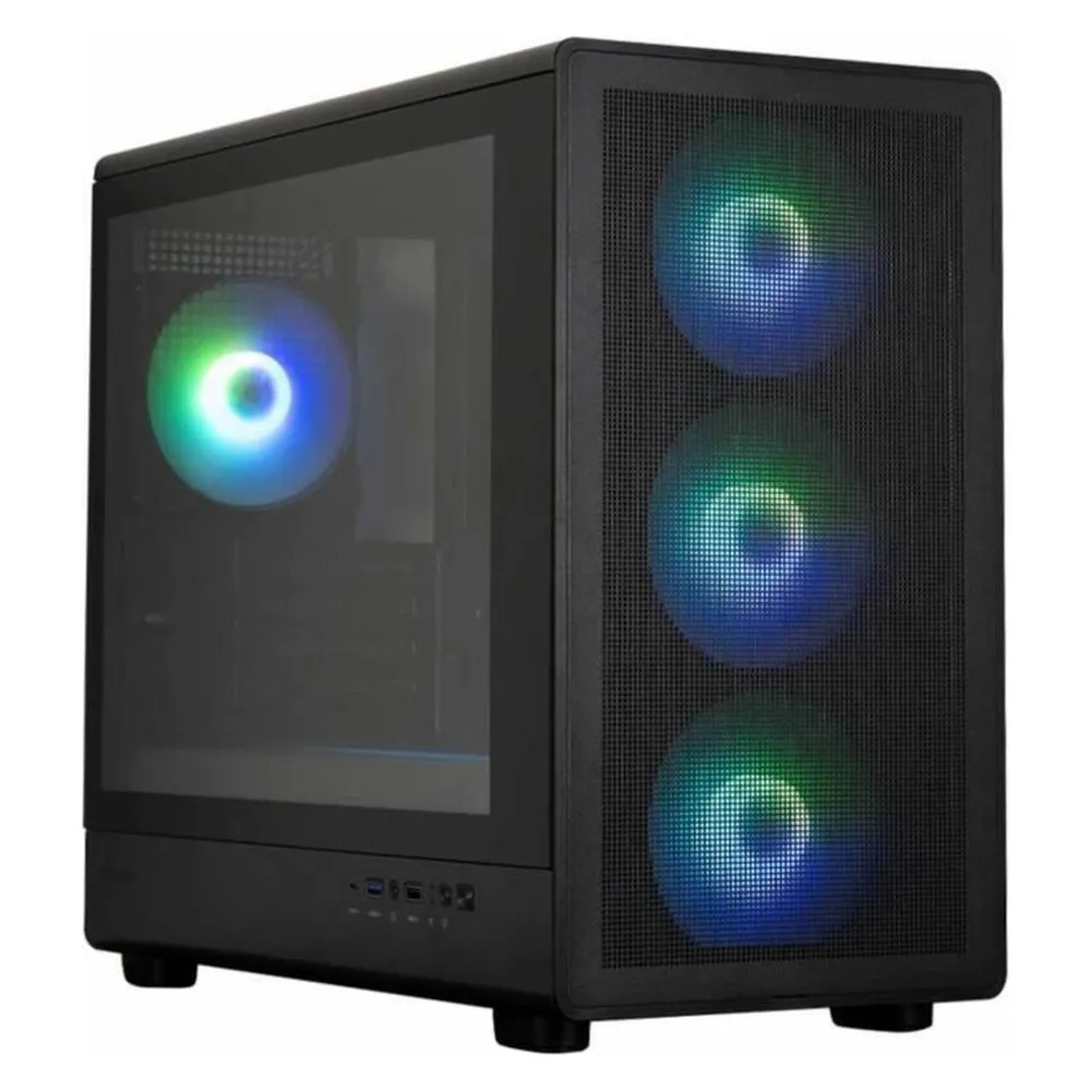 Zalman M5 Matx Gehäuse 4xvent 120mm Argb 2xusb 3.0 Schwarz Ohne Netzteil