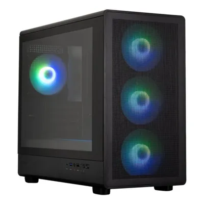 Zalman M5 Matx Gehäuse 4xvent 120mm Argb 2xusb 3.0 Schwarz Ohne Netzteil
