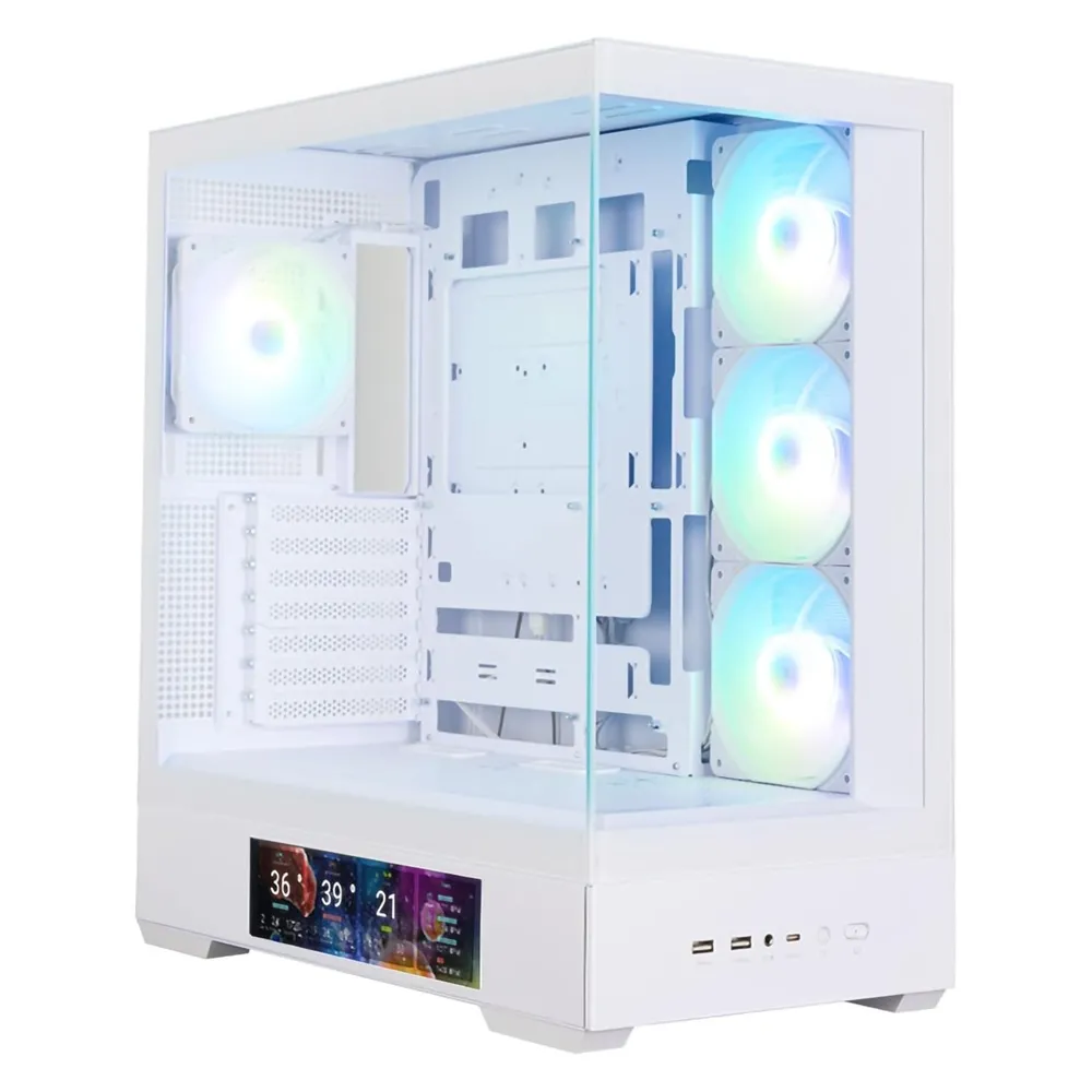 Zalman P40 Ds Atx Box 4xvent 120mm Argb 2xusb 3.0 Weiß Ohne Quelle