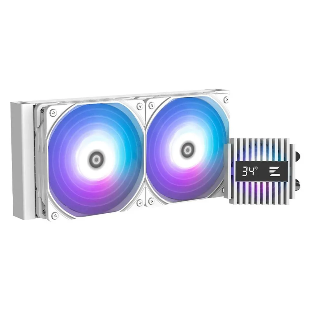 Flüssigkeitskühlung Zalman Alpha2 A24 240mm 2 Lüfter ARGB Weiß