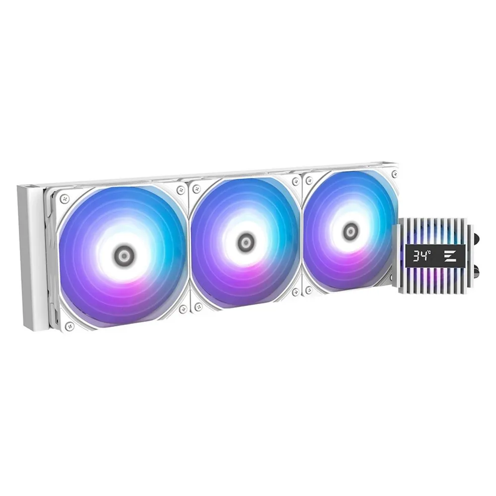 Flüssigkeitskühlung Zalman Alpha2 A36 360mm 2 Lüfter ARGB Weiß
