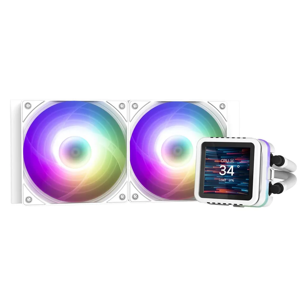 Flüssigkeitskühlung Zalman ALPHA2 DS A24 240mm 2 Lüfter LED Weiß