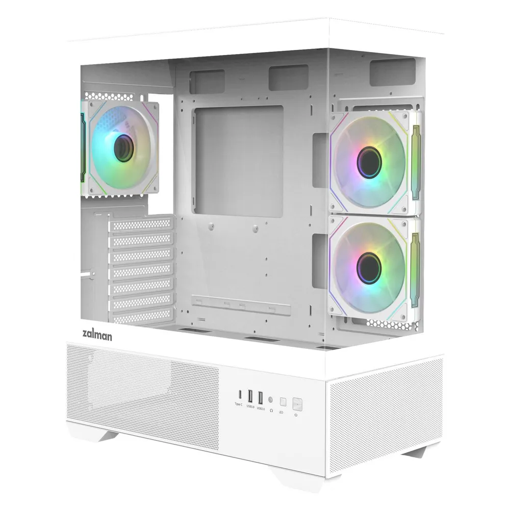 Gehäuse Zalman CHRONIX WHITE Midi Tower Weiß ATX