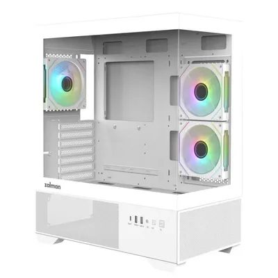Gehäuse Zalman CHRONIX WHITE Midi Tower Weiß ATX