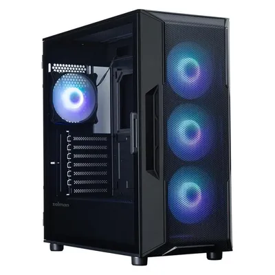 ATX Tower Zalman i3 Neo ARGB V2 Black Seitenfenster 4x ARGB Lüfter