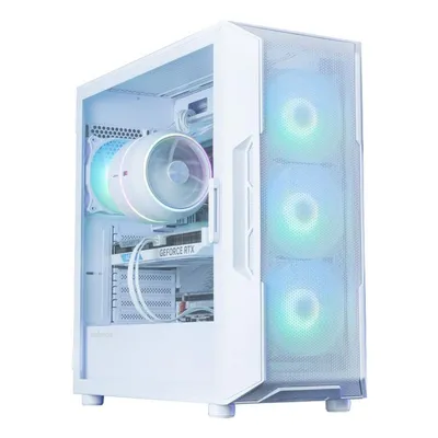 ATX Tower Zalman i3 NEO ARGB V2 Weiß 4 Lüfter Seitenfenster