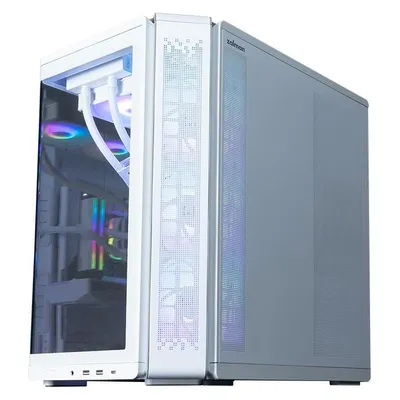 ATX Tower Zalman P60 White ARGB 5 Lufter Glasfenster USB-C