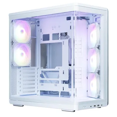 ATX Tower Zalman P60 White ARGB 5 Lufter Glasfenster USB-C