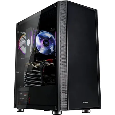 Zalman R2 gehärtetes Glas USB 3.0 Schwarz
