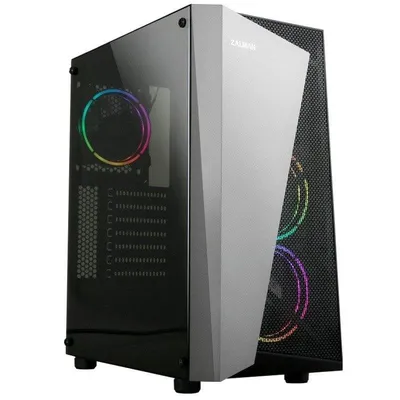 Gehäuse Midi Tower Zalman S4 Plus RGB USB 3.0 Schwarz mit Fenster